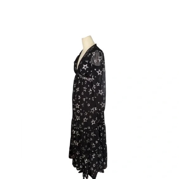 francessca’s collection limelight lurex star maxi dress jun & ivy XS - Picture 5 of 8